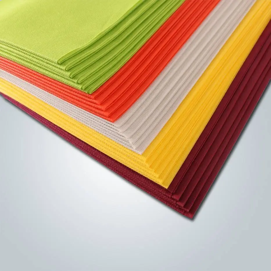 rayson nonwoven,ruixin,enviro 60gsm non woven fabric table cover with many colors / wedding tablecloth Non Woven Tablecloth image176
