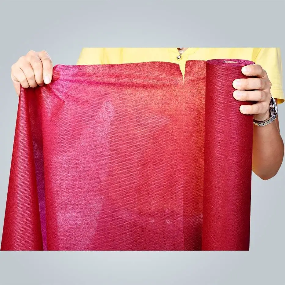 rayson nonwoven,ruixin,enviro Perforated tnt tablecloth in non woven material / nonwoven table runners Non Woven Tablecloth image175