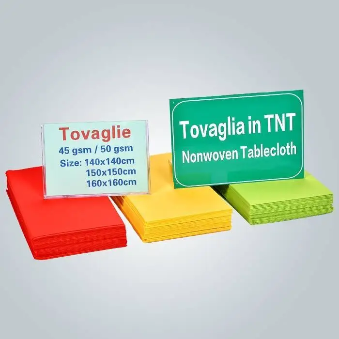 Pano de mesa não tecido descartável maioria das toalhas de mesa TNT 1