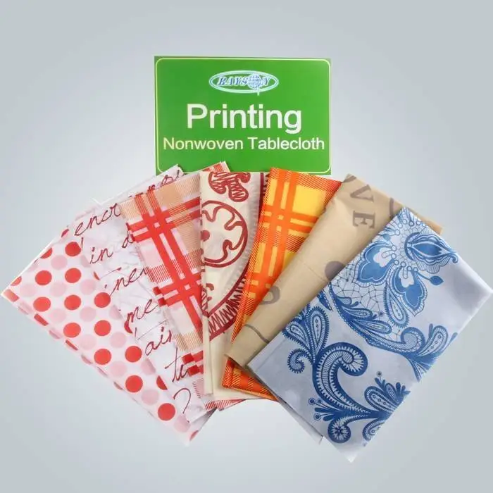 Printed TNT Table cover Hotel / School Use Non Woven Tablecloth with Independent Packed 1