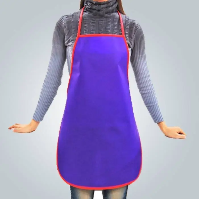 Popular Pantone Disposable Non Woven TNT Apron to Supermarket 1
