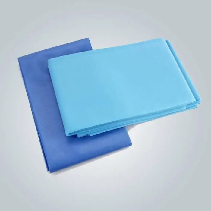 Factory Made Cheap Hygienic Massga Bedsheet For Massage Spa Using Blue Color 1