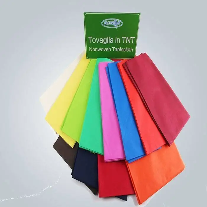 Soft Feeling Non Slip Various Color Disposable Table Cover Oilproof In Tnt Fabric 1