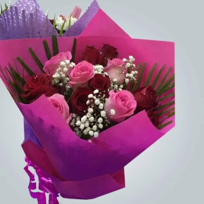 Non woven printed fabric used to flower wrapping 1
