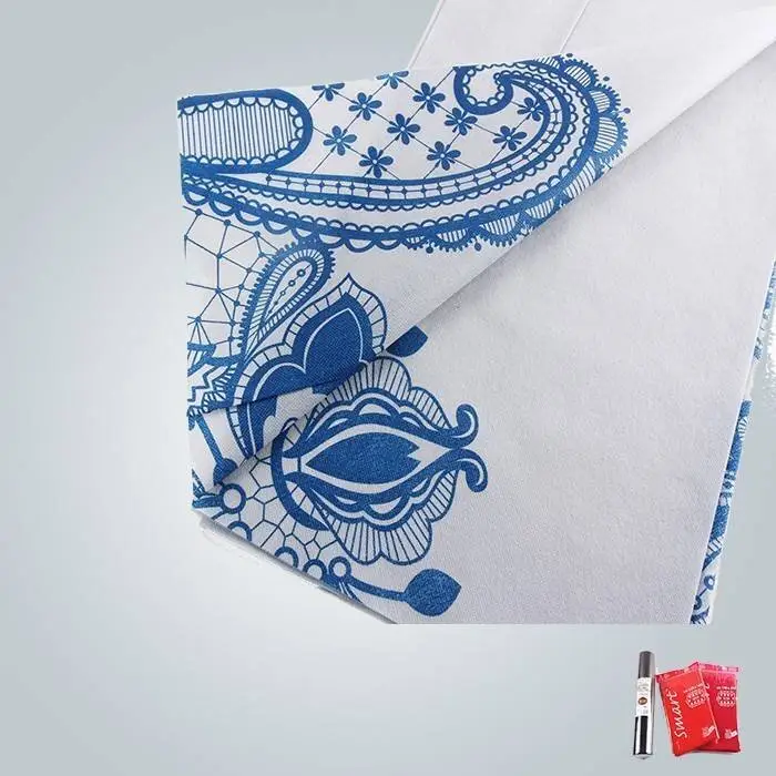Não tecido estampado de 40 gramas e 60 gramas utilizado em roupas de mesa e colchões 1
