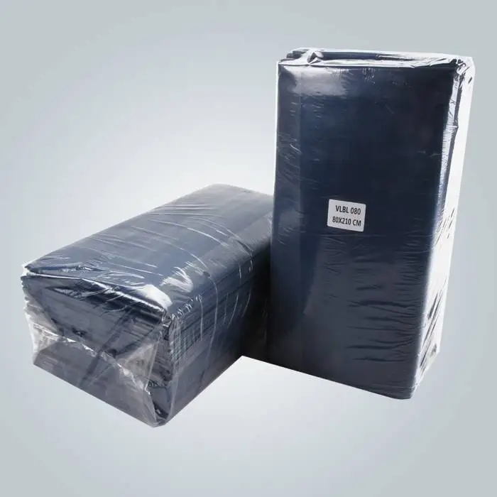 Dark Blue Laminated Non Woven Fabric Bedsheet For Massage 1
