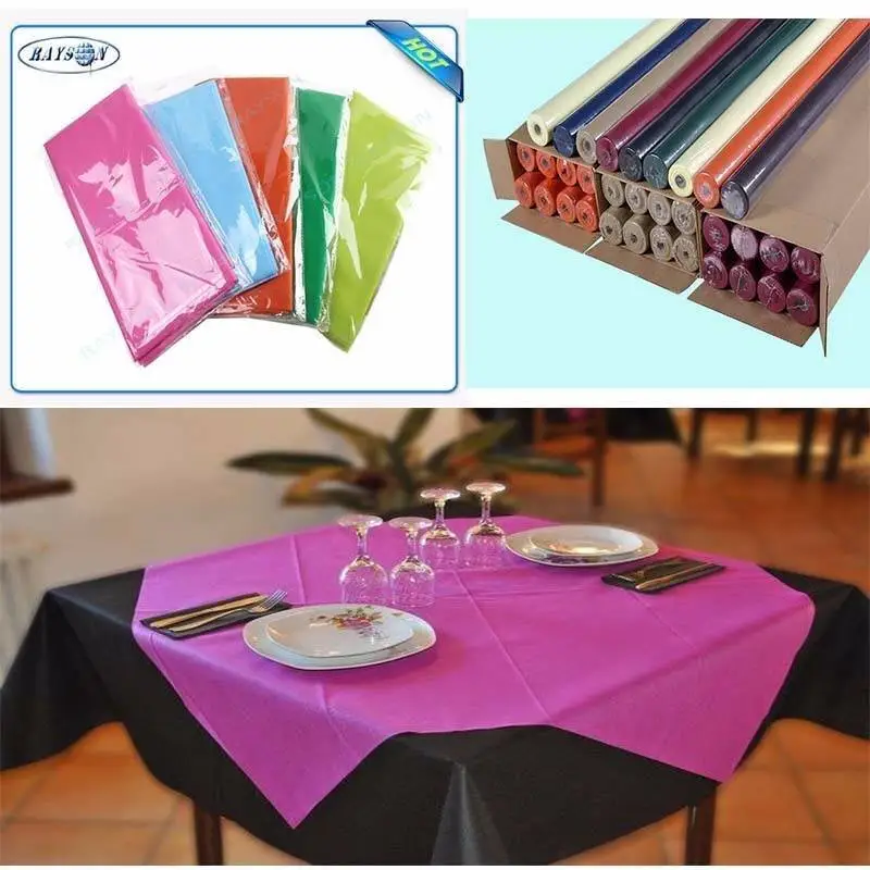 rayson nonwoven,ruixin,enviro Slices / Rolls Packed Non Woven Polypropylene Tablecloth Non Woven Tablecloth image93