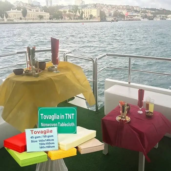 rayson nonwoven,ruixin,enviro Outdoor used table cloth pieces Non Woven Tablecloth image86
