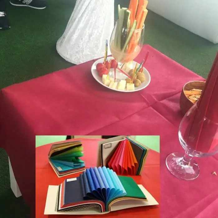 Dış mekan partisi dokuma olmayan masa örtüsü kullanın 1