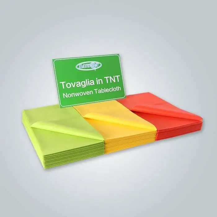 rayson nonwoven,ruixin,enviro 45/50/60 GSM Nonwoven Table Cover Non Woven Tablecloth image60