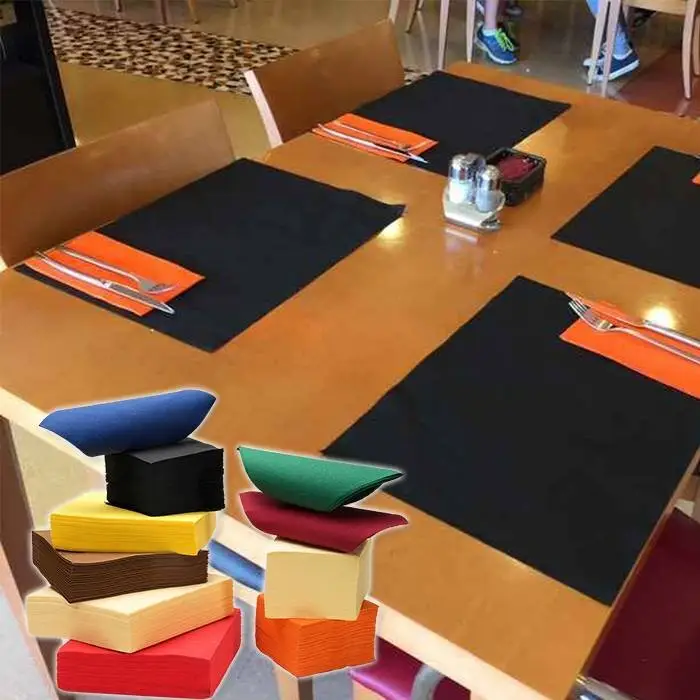 rayson nonwoven,ruixin,enviro Fancy design non woven placemat 30cm x 40cm Non Woven Tablecloth image57