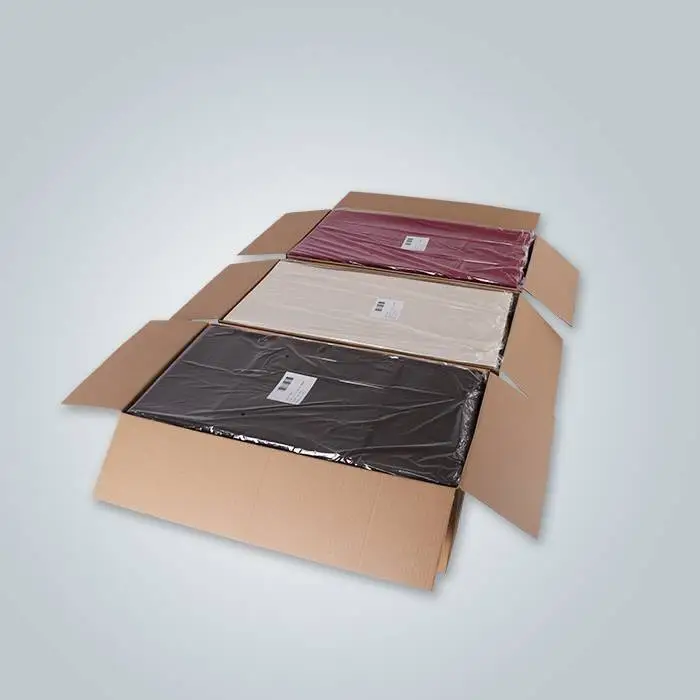 140CM*140CM Vorgeschnittene grüne und silberne PP-Vliesstoff-Tischdecke 1