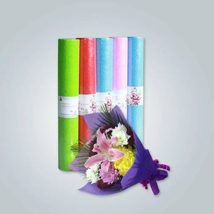 Umweltfreundliches, mehrfarbiges, nicht gewebtes Blumen-Geschenkpapier 1