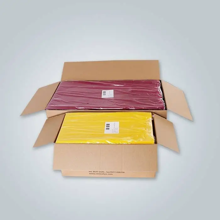 rayson nonwoven,ruixin,enviro Non woven table cloth with small label Non Woven Tablecloth image5