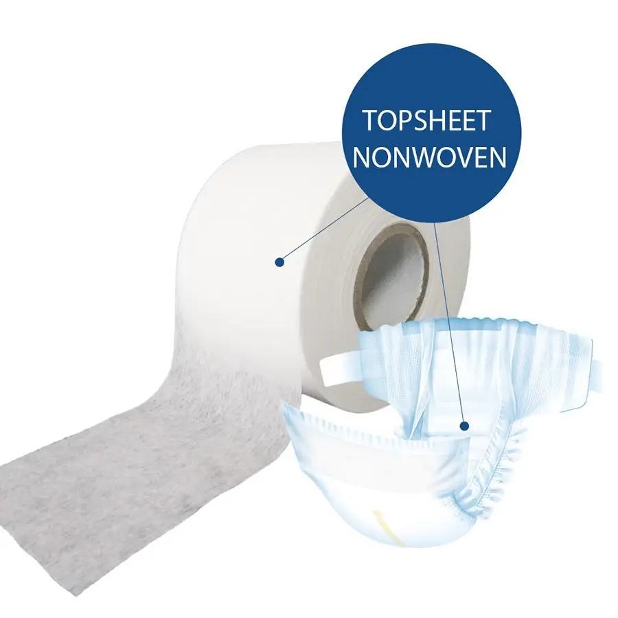 Factory Price Super soft hydrophilic SSS non woven fabrci for baby diaper Supplier-rayson nonwoven 1