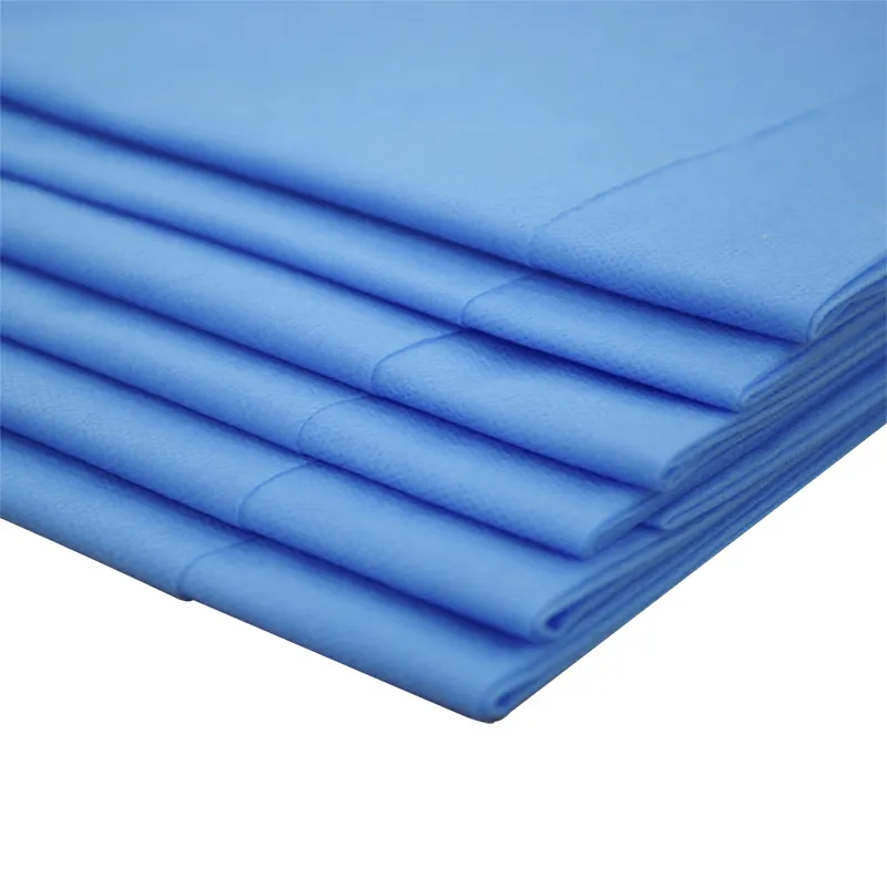 Blue Color Pink Color Green Color  SMS Nonwoven Fabric For Bed Sheet 1