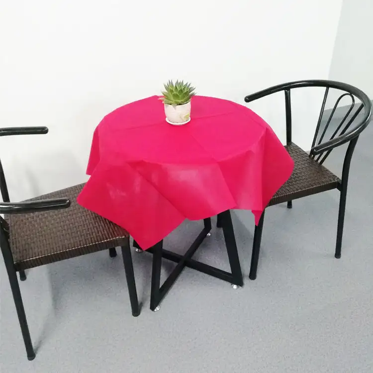 Toalha de mesa não tecida colorida PP Spunbond TNT tecido não tecido para cobertura de mesa fabricante pano de mesa pp não tecido 1
