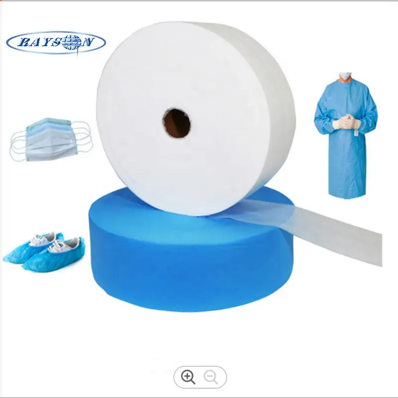 Medical Grade SMS Non-woven Fabric High Level Blue SMS Protection Clothes Non Woven 1