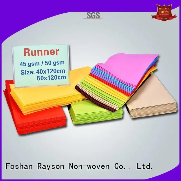 non woven cloth 70gsm non woven tablecloth bond rayson nonwoven,ruixin,enviro 1