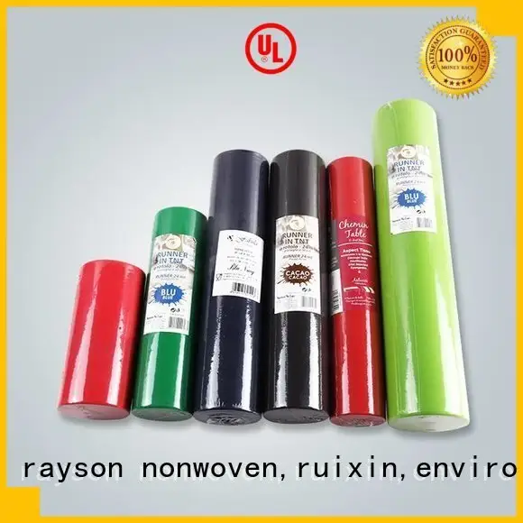 dokuma olmayan polipropilen kumaş tedarikçileri polyester tek kullanımlık masa örtüleri rayon nonwoven,ruixin,enviro Marka 1