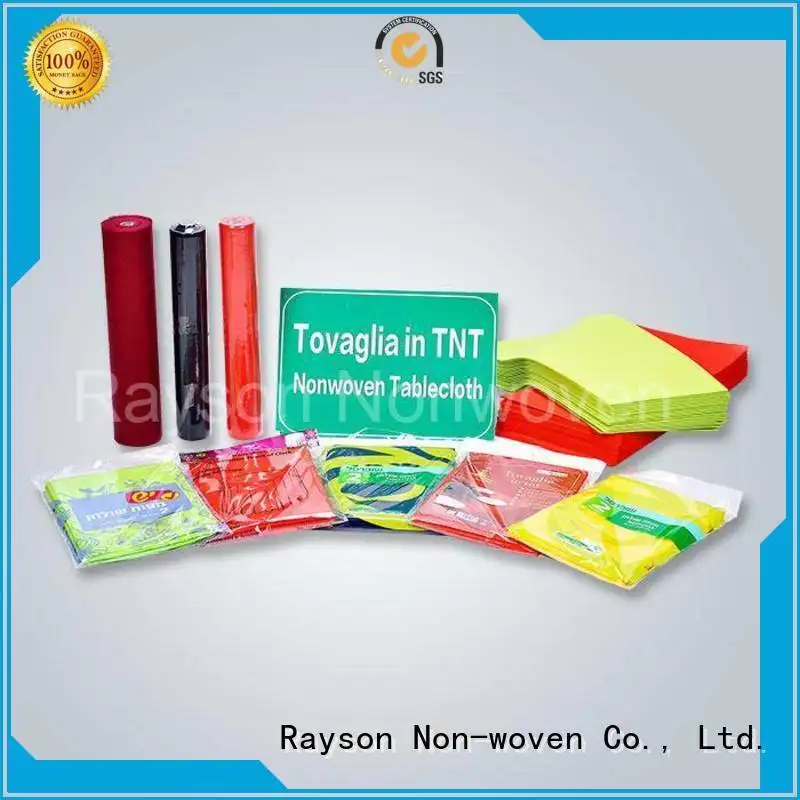 panno non tessuto tovaglia non tessuta azo Rayson non tessuto, ruixin, marchio ambientale 1