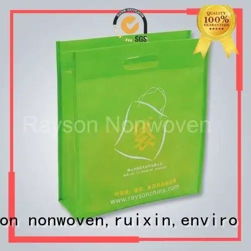 rayson nonwoven,ruixin,enviro Marka çantalarspunbond çantalarpolipropilen gsm dokuma olmayan kumaş çantaeco 1