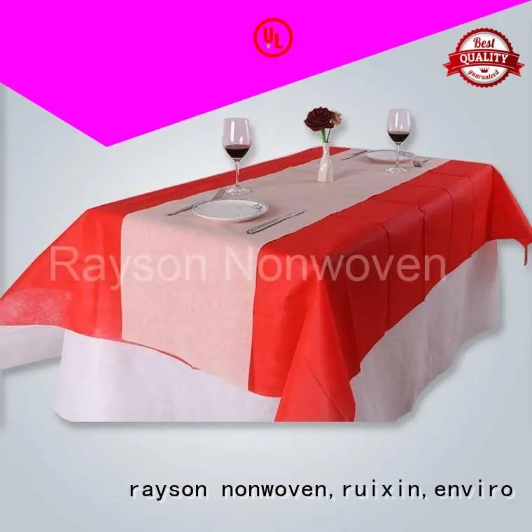 paslanmaz bireysel yağa dayanıklı dokuma olmayan masa örtüsü farklı rayon nonwoven,ruixin,enviro 1
