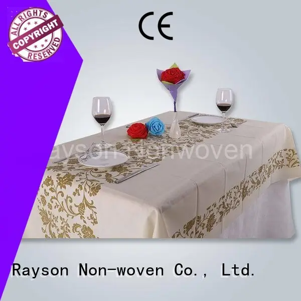 tasarım boyutları farklı dokuma olmayan masa örtüsü kabartmalı rayon nonwoven,ruixin,enviro 1