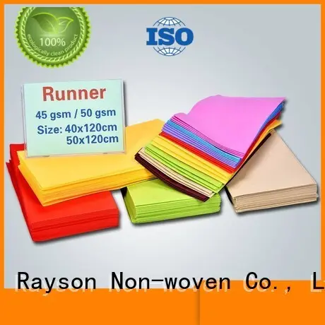 Panno non tessuto realizzato a caldo ecofriendly Rayson non tessuto, Ruixin, marchio ambientale 1
