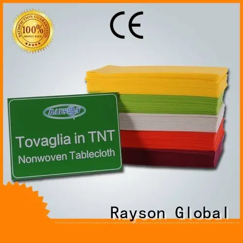 Dokunmamış kumaş pvc bordo özelleştirilmiş rayon nonwoven, ruixin, enviro Marka dokuma olmayan masa örtüsü 1