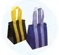 Rayson no tejido, ruixin, marca enviro, bolsas no tejidas con mango largo, proveedor amigable con la materia prima 3
