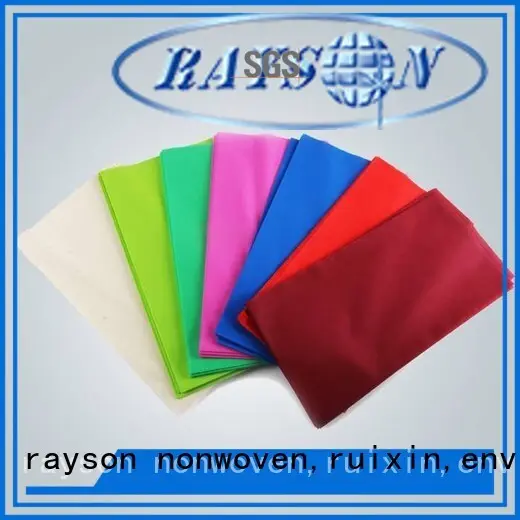 Çevre dostu farklı dokuma olmayan masa örtüsü eko rayon nonwoven, ruixin, enviro Marka 1