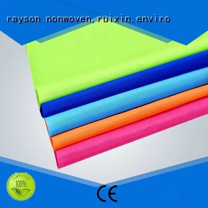 Rayson não tecido, ruixin, tecido não tecido spunbond hidrofílico certificado pela marca enviro 1