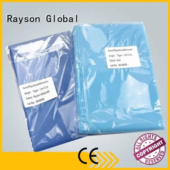 Feuilles perforées de largeur non tissées Rayson, Ruixin, fabrication de vêtements non tissés de marque Enviro 1