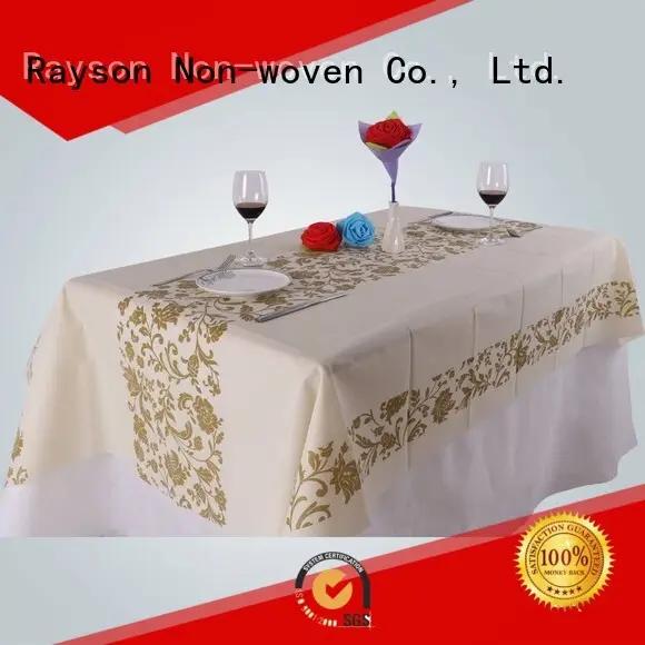 Rayson non tissé, ruixin, enviro marque spunbond spunbonded pp fabricant de tissu non tissé élégant 1