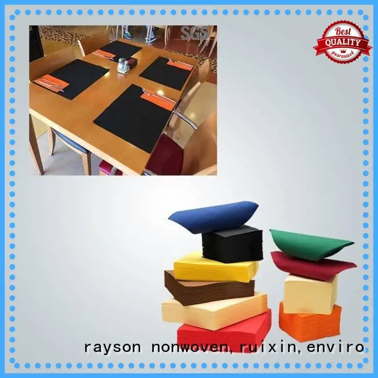 tejido outdoorowy obrus z włókniny w pełnym kolorze z włókniną Rayson, ruixin, enviro 1