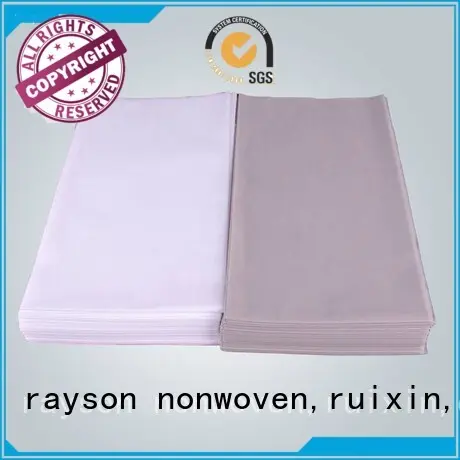vêtements non tissés de qualité enduits vert propre Rayson non tissé, ruixin, marque enviro 1