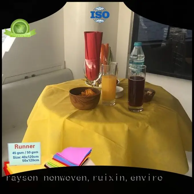 Rayson-Vliesstoff, Ruixin, Enviro Marke, perforiertes Gefühl, rosafarbener, individueller Vliesstoff 1