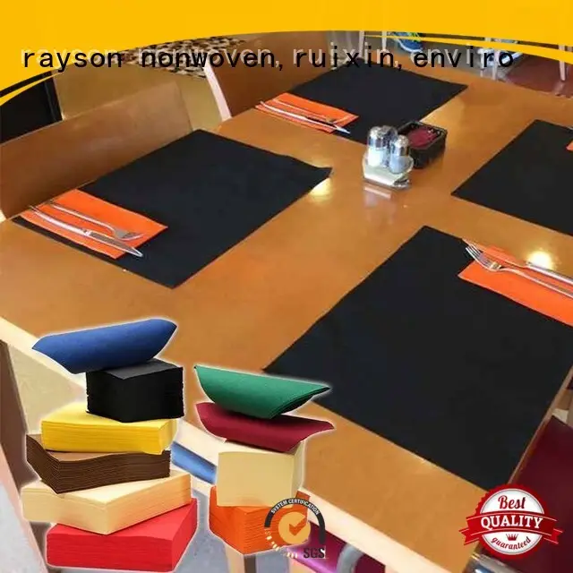 Hochwertige Rayson-Vlies-Tischdecke, Ruixin, Enviro Marke Squa Raysons Vlies-Tischdecke 1
