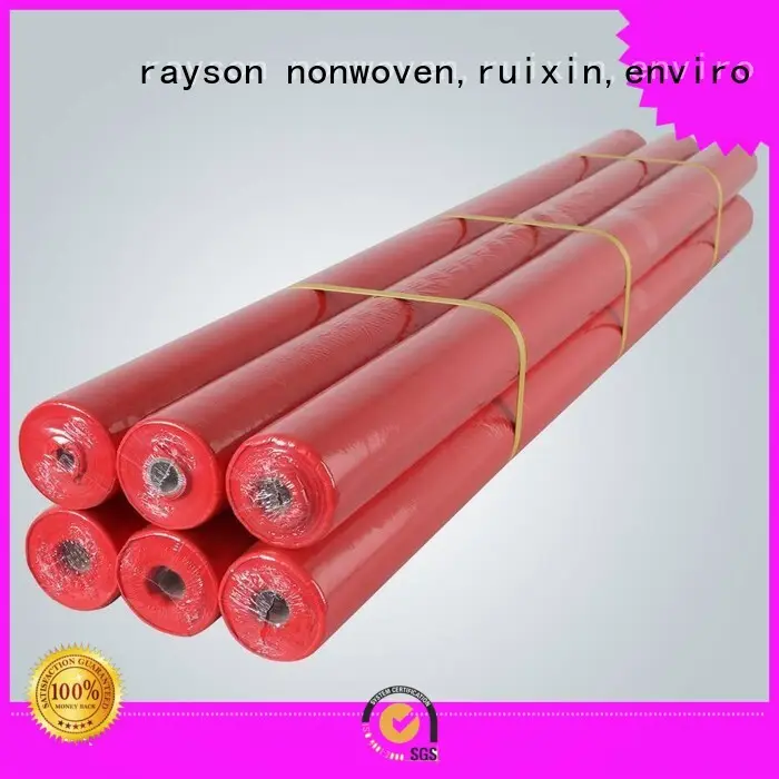 Rayson 부직포, Ruixin, Enviro 60gsm 포장용 흰색 리넨 식탁보 시리즈 1