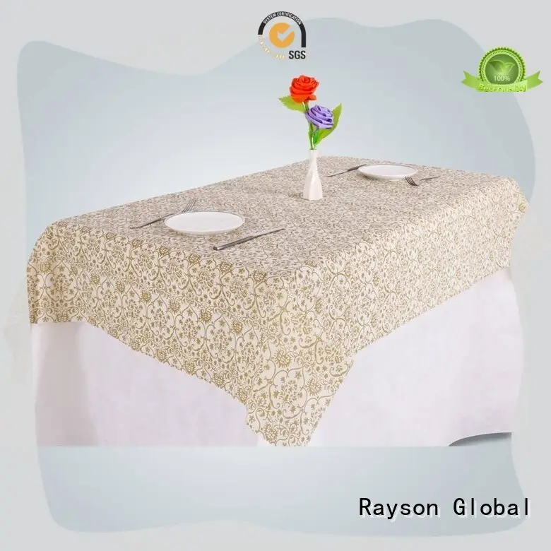 Rayon nonwoven, ruixin, kapalı mekan için enviro temiz dokuma olmayan masa örtüsü toptan satışı 1