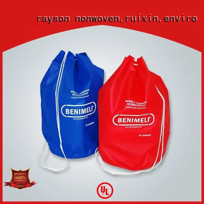 Rayson nonwoven, ruixin, fermuar için enviro rahat dokuma olmayan sentetik kumaş logosu 1