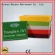 Rayon nonwoven, ruixin, ambalaj için kişiselleştirilmiş enviro temiz yuvarlak masa örtüsü boyutları 1