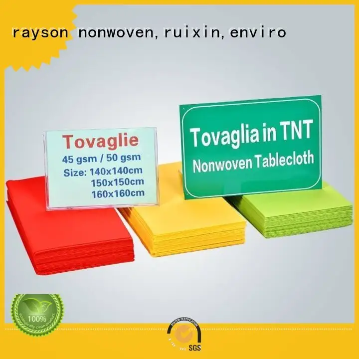 rayon nonwoven, ruixin, enviro 45gr dokuma olmayan kumaş tedarikçileri giysi üreticisi 1