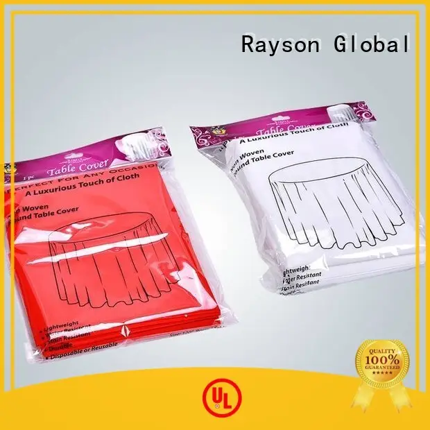 rayon nonwoven, ruixin, enviro yuvarlak yuvarlak yemek masası örtüsü Çin'den pazar için 1