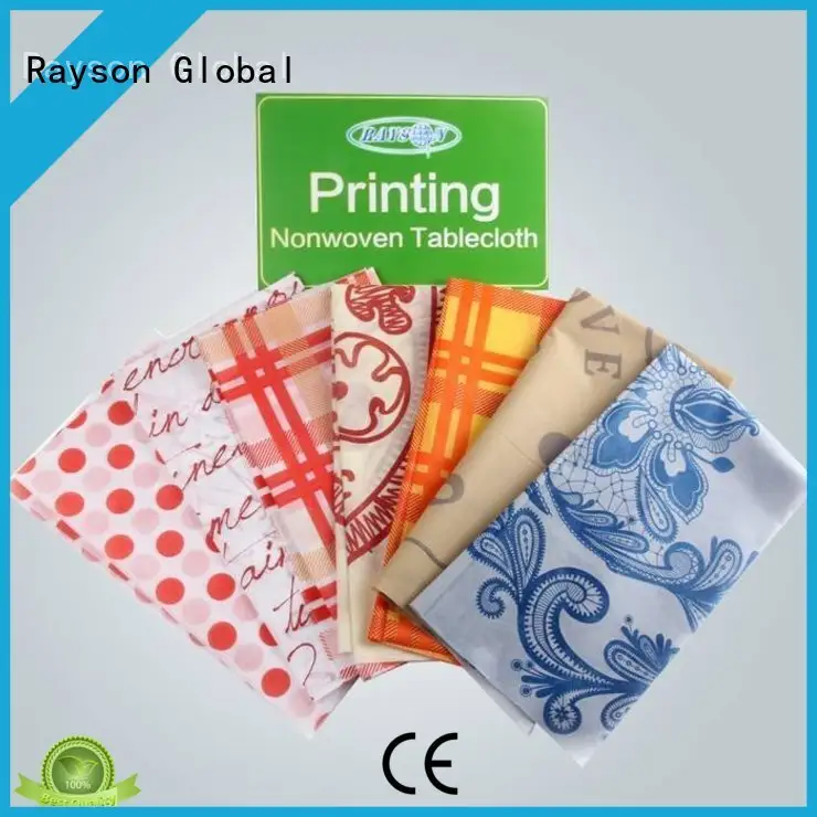 Rayson-Vliesstoff, Ruixin, Enviro-Kundentischdecke mit Logo-gedrucktem Hersteller für zu Hause 1
