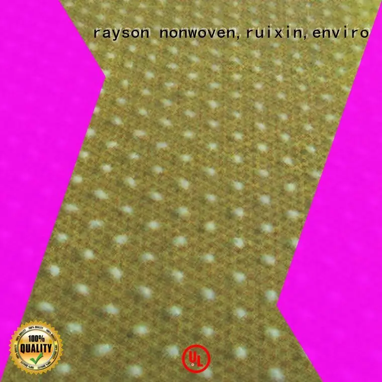 Rayson nonwoven, ruixin, otel için enviro noktalı lamine dokuma olmayan kumaş tedarikçisi 1