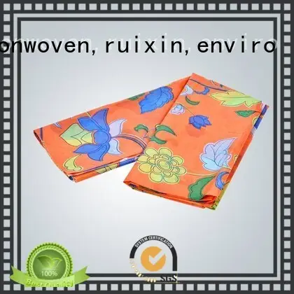 rayon nonwoven, ruixin, enviro tek kullanımlık 6 oz dokuma olmayan geotekstil kumaş doğrudan masa için satış 1