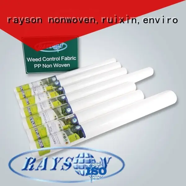 Rayson non tissé, ruixin, fabricant de tissu de contrôle des mauvaises herbes biologique enviro 25gr pour l'intérieur 1