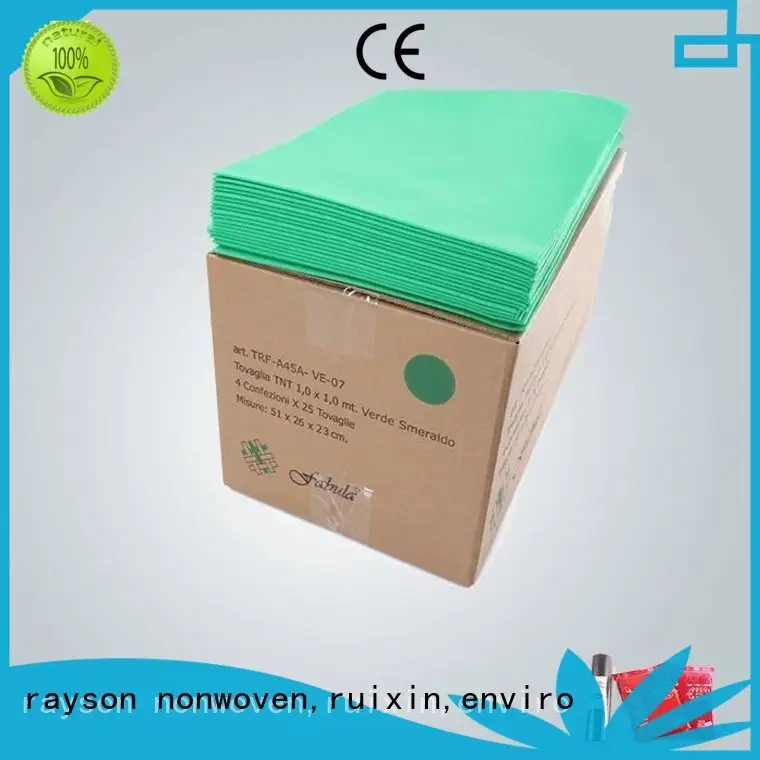 Rayson-Vliesstoff, Ruixin, Enviro Einweg-Polsterstofffabrik in Blau für den Innenbereich 1